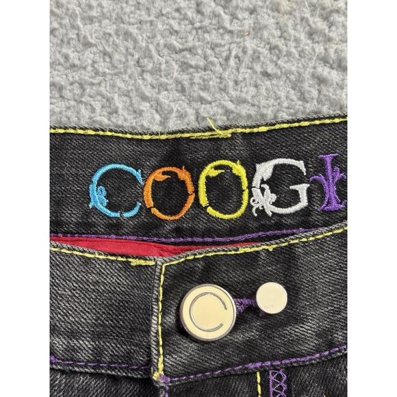 Vintage COOGI Jeans Mens Size 42x35 Embroidered Y2K Demon Wide Leg Baggy Pants - Picture 12 of 16
